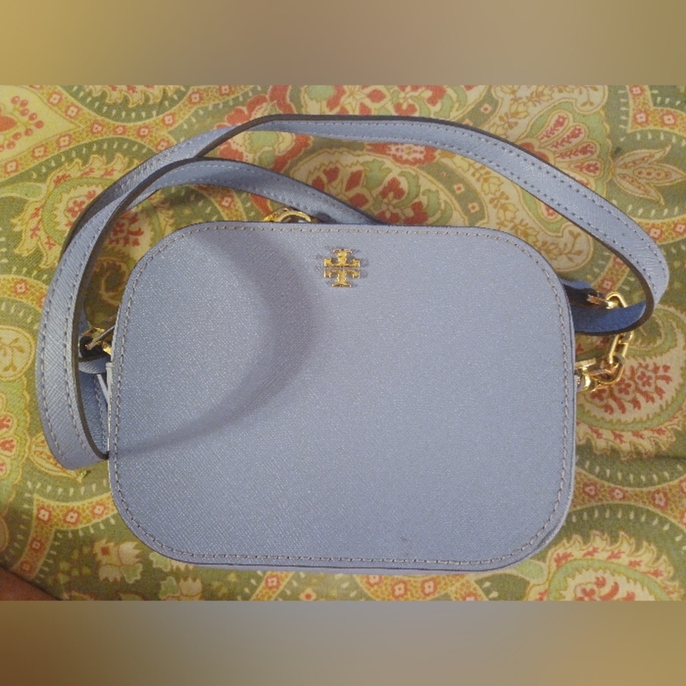 Tory Burch light blue shoulder bag handbag purse